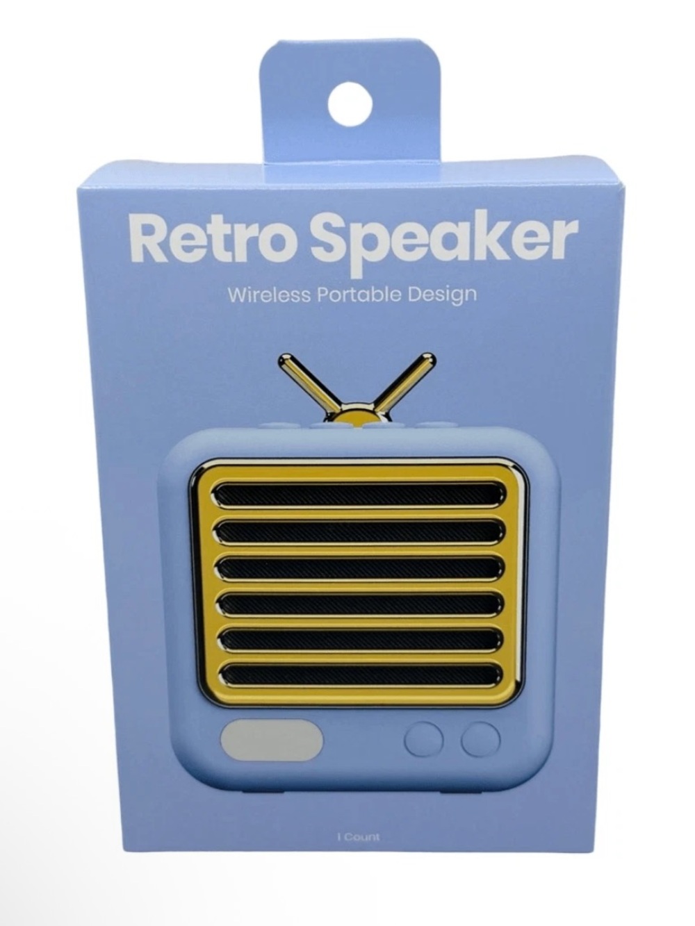 GEMS Novelty Retro Speaker Wireless Portable Design Blue Small USB 5hr Battery